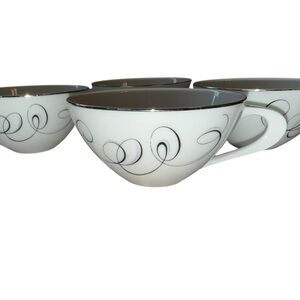Set of 4 Vintage Tea Cups